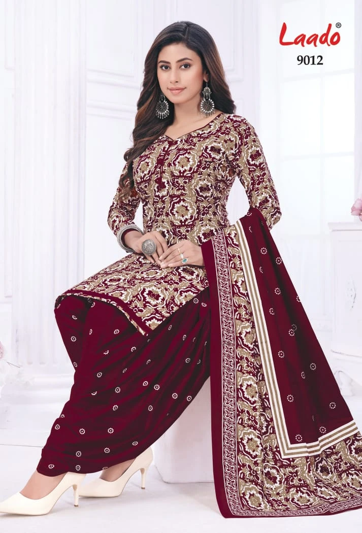 Laado Nadiya Patiyala Vol 9 Cotton Wholesale Salwar Suit Catalog — Wholesale Salwar Suits, MPA wholesale from Surat — view 2
